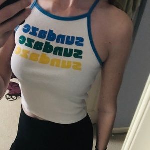 Forever21 “sundaze” crop top